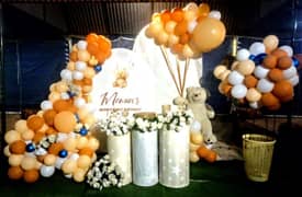 balloons decor birthday party dj mehndi lighting decor