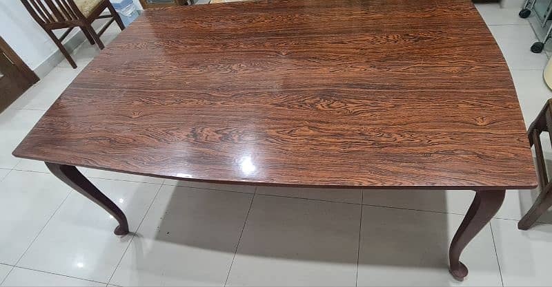 wooden dining table. 2