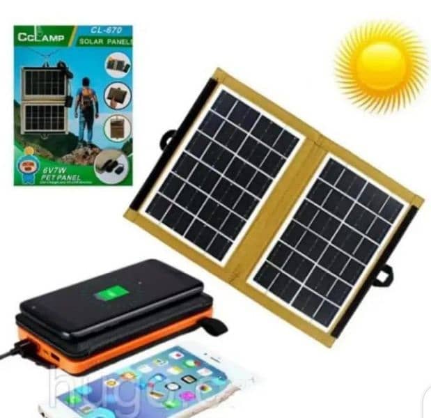 Solar 10000 mah Mobile Phone Charger with power bank 2