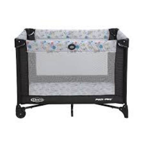 graco carnival crib with mattress foldable crib 6