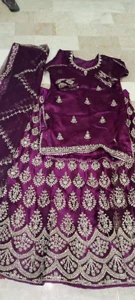 Purple Indian Bridal Lehnga 2