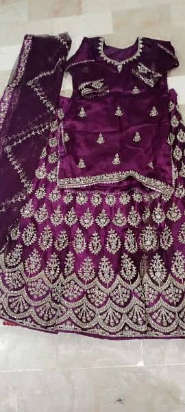 Purple Indian Bridal Lehnga 3