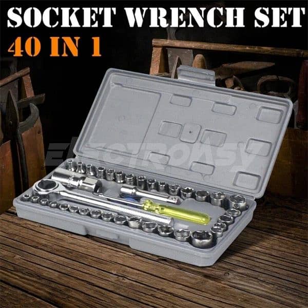 40 Pcs Socket wrench set 0