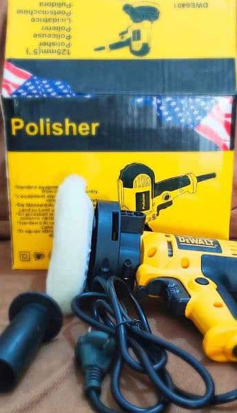 Car polisher heavy duty Polisher with wool pad 3