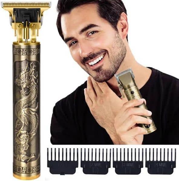 T9 Trimmer Golden Professional Rechargeable HairCutting Machine 1