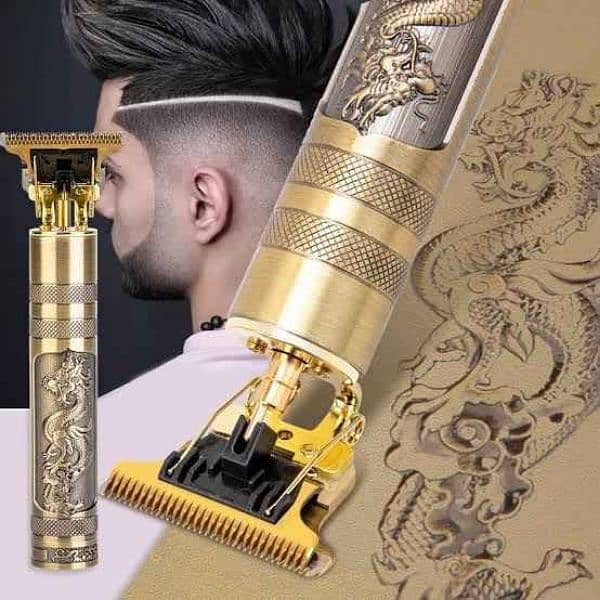 T9 Trimmer Golden Professional Rechargeable HairCutting Machine 2