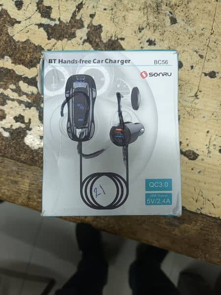 Bluetooth car mp3 music and fast charger 1