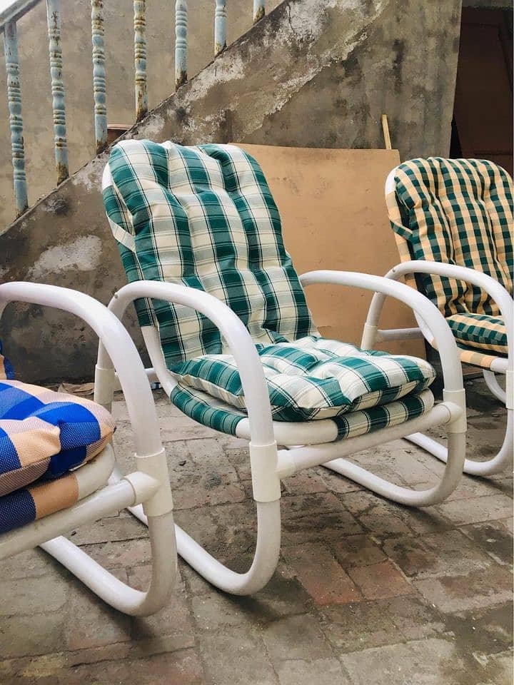 Lawn Terrace Chairs Outdoor Furniture Lahore, Garden Patio Plastic PVC 9