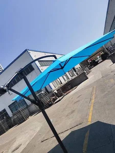 Sidepole Cantilever Parasol Umbrella Sunshade Gazebo Cafe Guard Commer 11