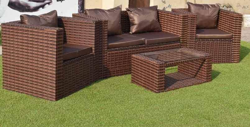 Patio Rattan Sofas Set, Lawn Seating Balcony Terrace Furniture Lahore 6