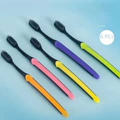Bamboo Charcoal Soft Bristle Adult Toothbrush Oral Care Cleanliness