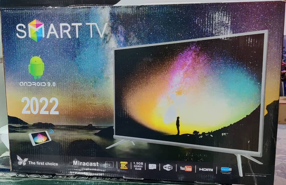 32 inch Smart LED TV NEw Box Pack made in malyisa 1 year warranty 8