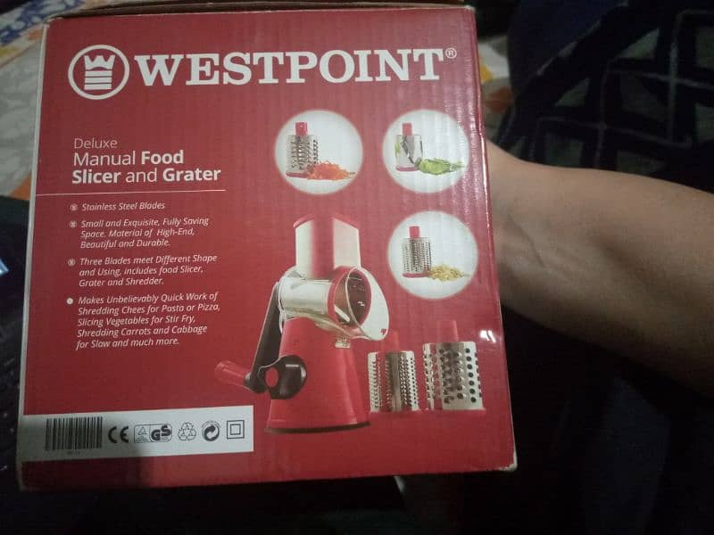 Westpoint manual food slicer and grater with box 2