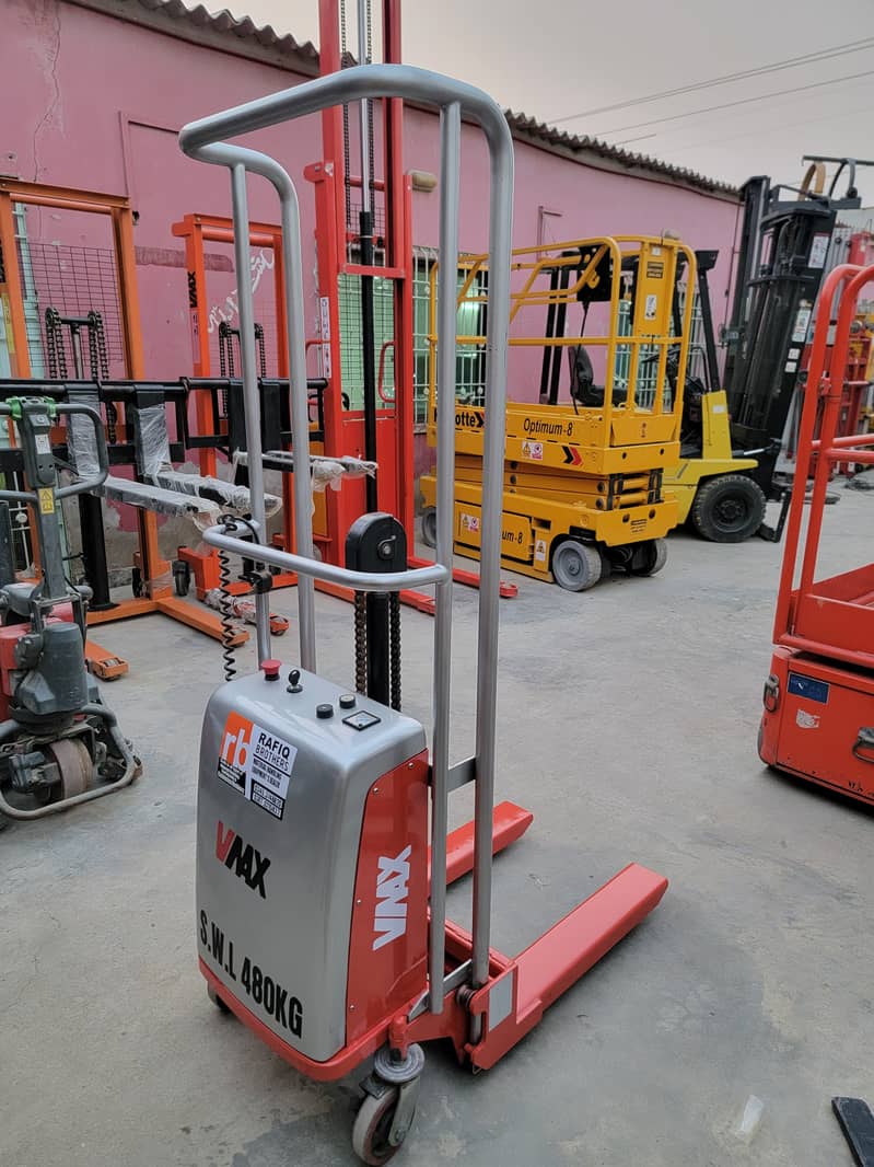 VMAX 480Kg Semi Electric Mini Stacker Lifter for Sale in Karachi Pakis 1