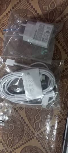 Samsung 25 watt original boxout charger and cable 0