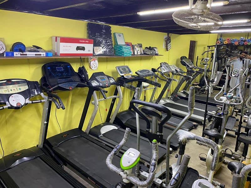 treadmill cycle home gym dumbell available in karachi 1
