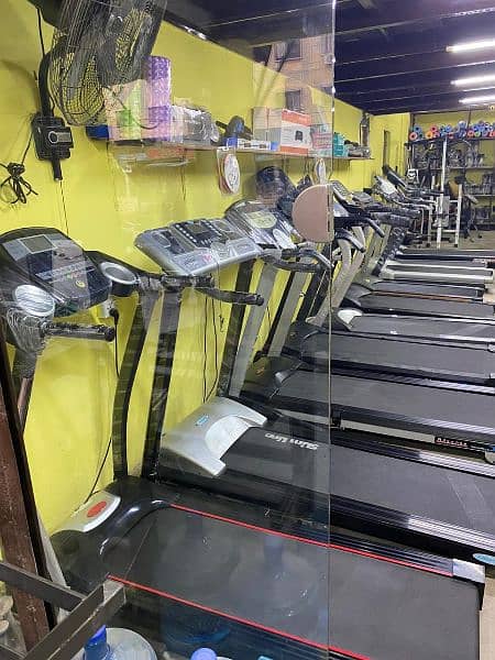 treadmill cycle home gym dumbell available in karachi 5