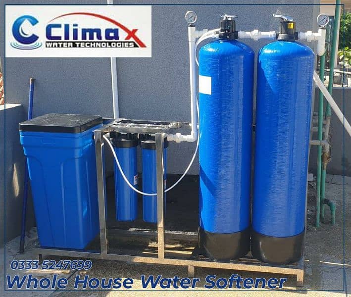 Water filtration and water softening plant. 3