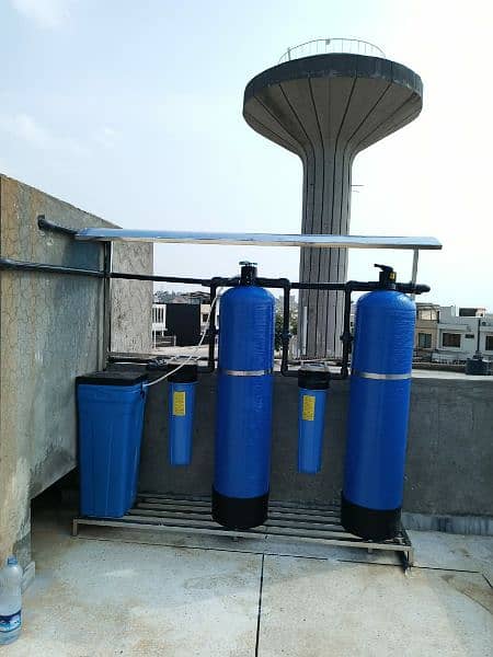 Water filtration and water softening plant. 4