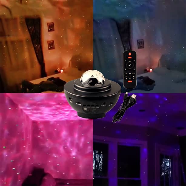 Galaxy Starry Sky Projector Night Lamp & Music Bluetooth Speaker 2