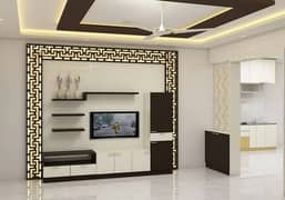 pop ceiling and gypsum partition and  false ceiling