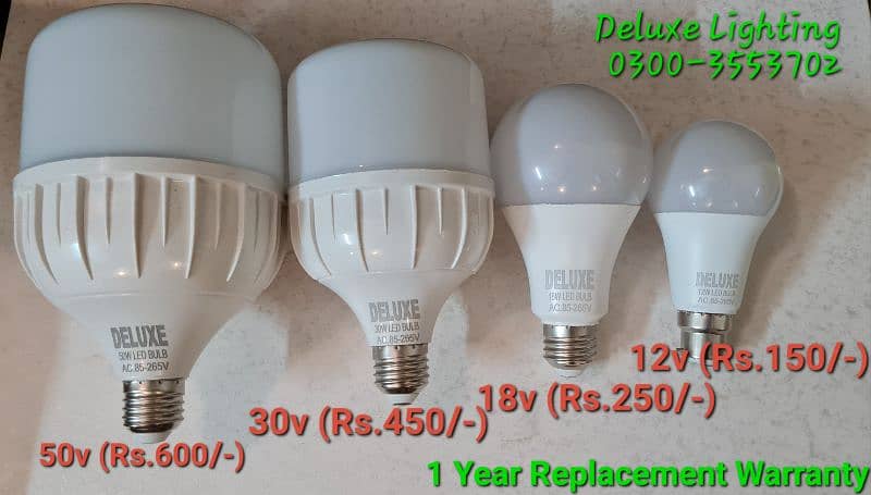 DELUXE LED BULBs free delivery 0