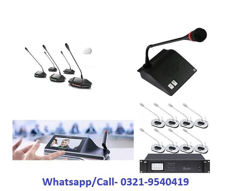 Wireless Conference System, Wired Meeting System, sound Audio Zoom Mic 4