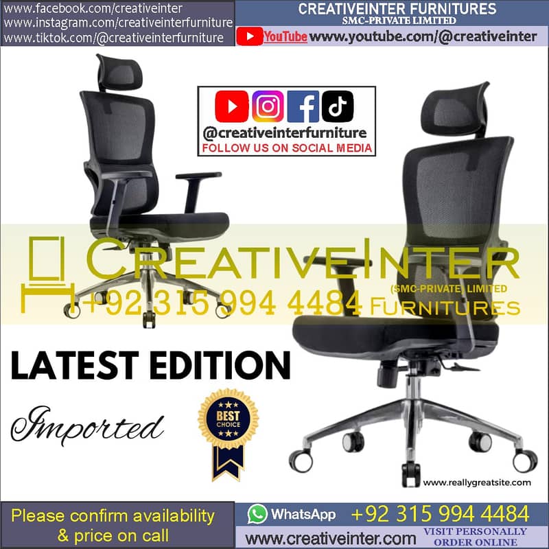 Staff Office chair laptop computer table executive desk Study CEO Mesh 9
