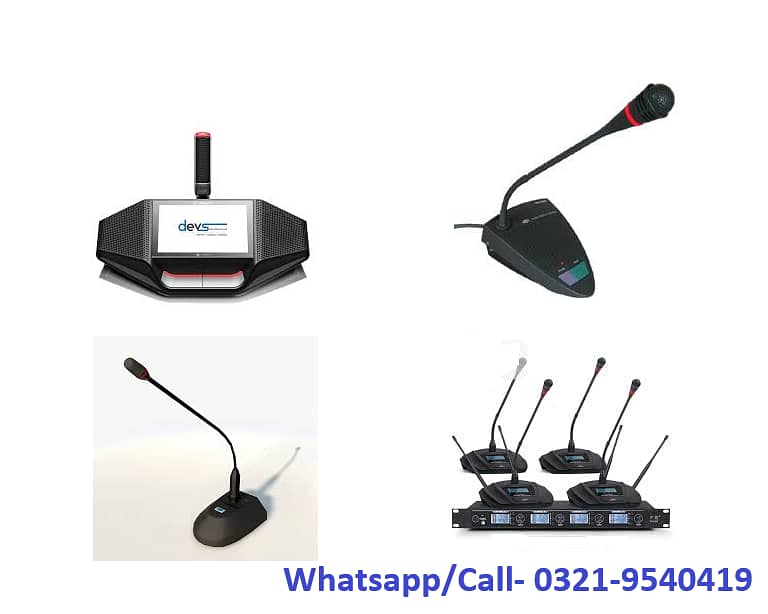 Conference System, Wireless Mics, Audio video Meeting, Zoom Meeting 2