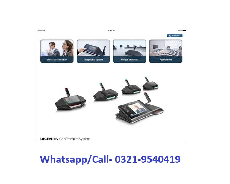 Conference System, Delegate Conferencing, Audio Video Solution, Paging 2