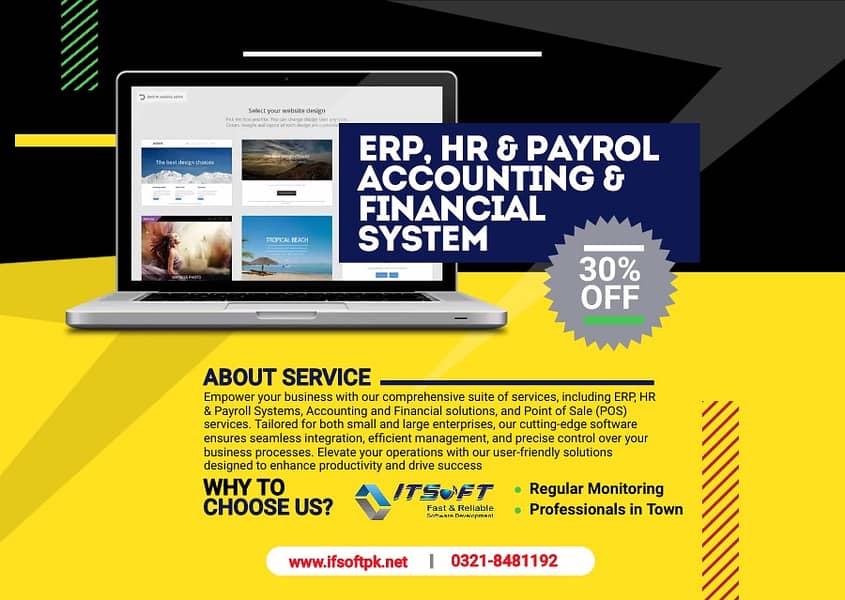 ERP Softwares, POS Trading & distribution System, HR & Payrol Software 0