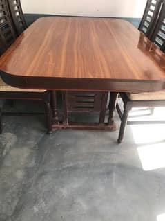 Dining table set with six chair