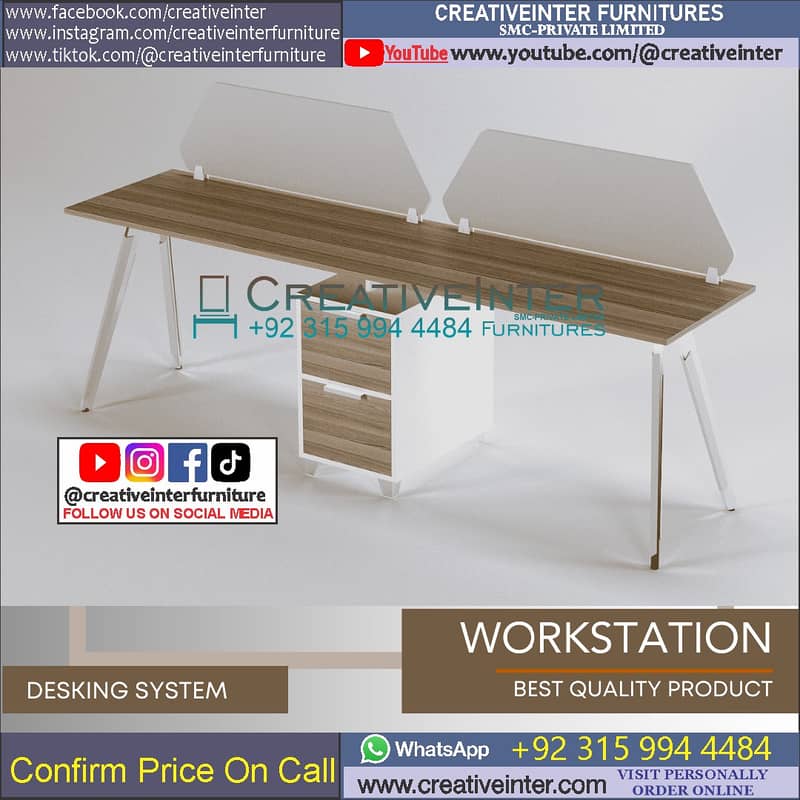 Office workstation table front desk Executive chair meeting gamin sofa 3