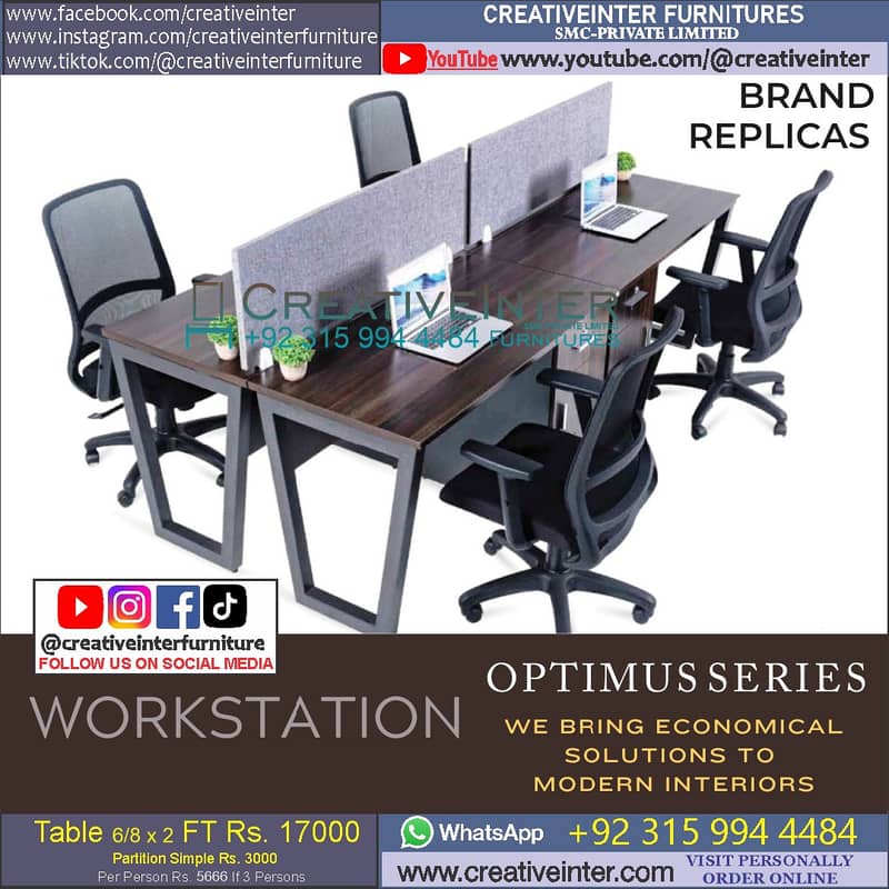 Office workstation table front desk Executive chair meeting gamin sofa 7