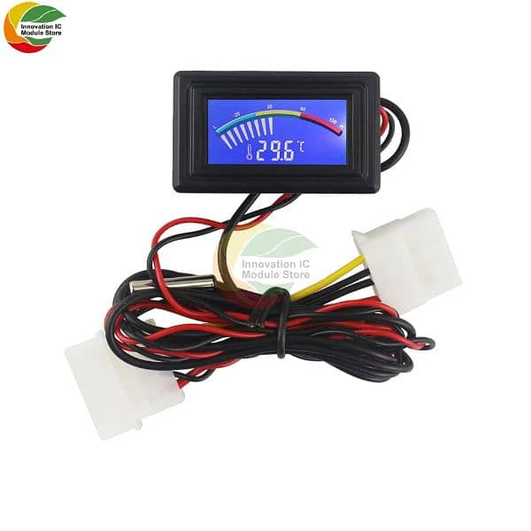 LCD Pointer Digital Thermometer Car Water Temperature Meter Gau 6