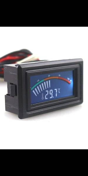 LCD Pointer Digital Thermometer Car Water Temperature Meter Gau 7