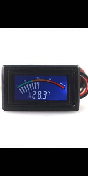 LCD Pointer Digital Thermometer Car Water Temperature Meter Gau 8