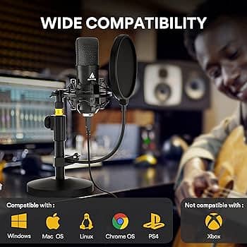 Maono 4TC USB Condenser Podcast Mic youtube voice over Microphone 5