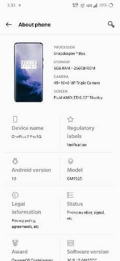 OnePlus 7 pro 8/256 sale or exchange 0