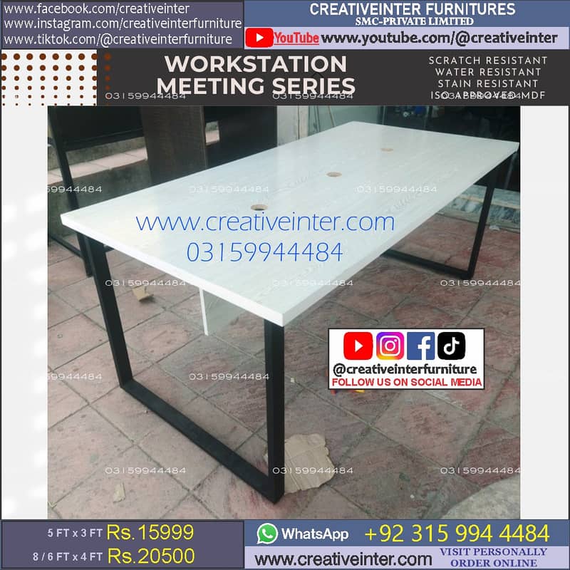 Office workstation table front desk Executive chair meeting Furniture 15