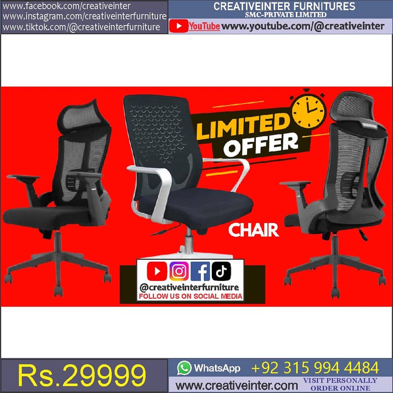 Office chair table CEO Executive Mesh Desk Staff Visitor Sofa Manager 14