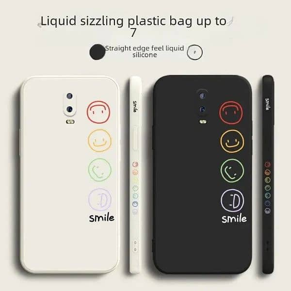 Smiley Face Silicone Case R17 Oppo Phone Simple Design Few People K9s 2