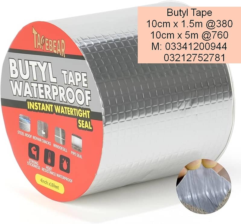 Butyl Butile waterproof tape aluminium repair sealing joint 1