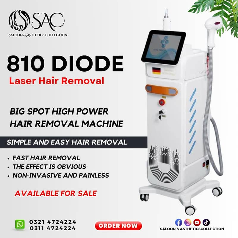 Diod Saprano Triple wave length laser permanent hair removal machines 11
