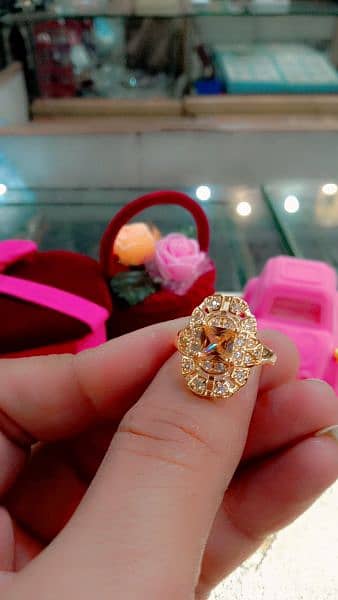 gold palated jewellery Sona ka Pani karvy 1 karet gold ring 12