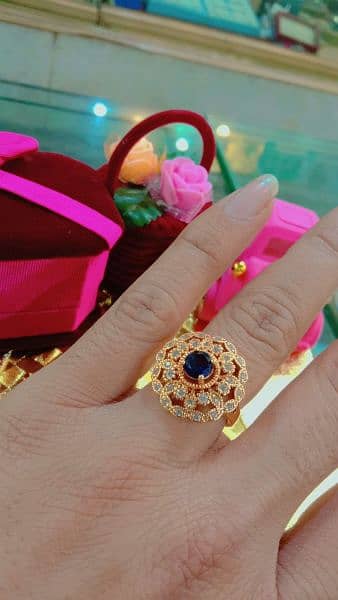 gold palated jewellery Sona ka Pani karvy 1 karet gold ring 10