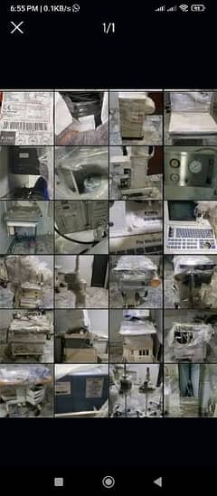 Diathermy , OT table , ultrasound, anesthesia, incubator cough,