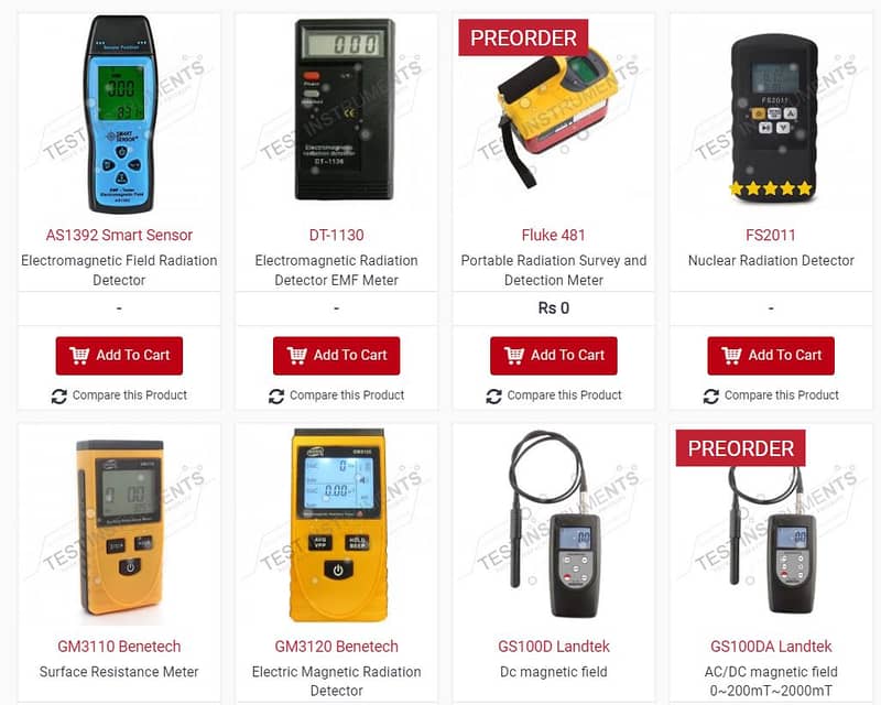 Portable Electromagnetic Field Radiation Detector in Pakistan 0