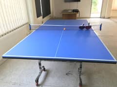 New Table Tennis Table 8 Wheels With Net Post