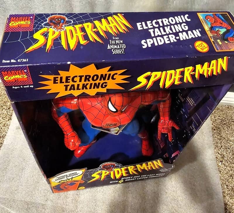 1994 Toy Biz Electronic Talking 16"inch Spider-Man Action Figure 0